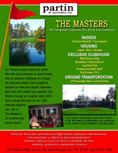 Partin & Associates Masters Program 2013 Flyer